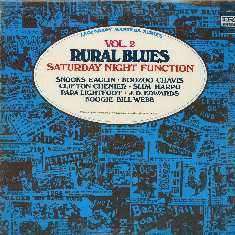 V.A. - Rural Blues Vol 2: Saturday Night Function