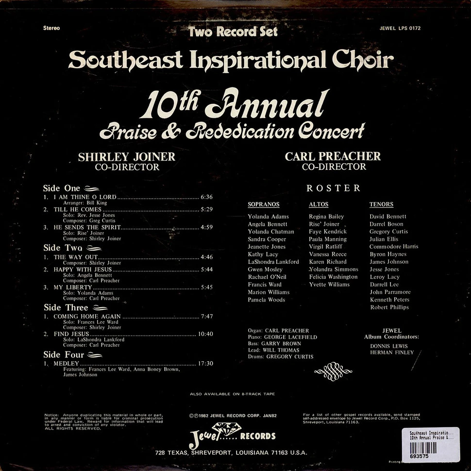 Southeast Inspirational Choir - 10th Annual Praise & Rededication Concert