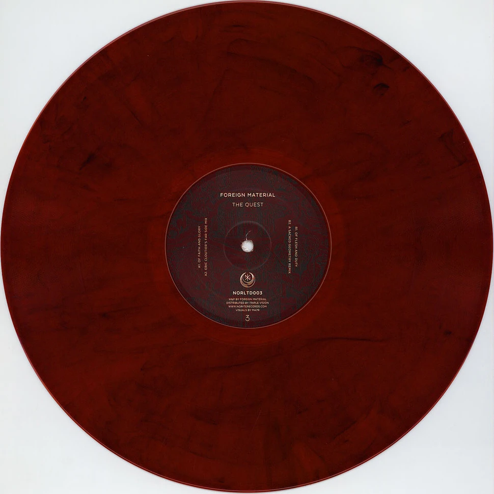 Foreign Material - The Quest Red & Black Marbled Vinyl Edition