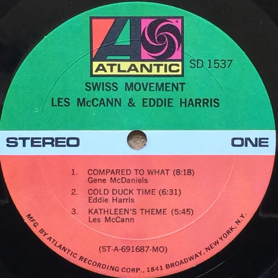 Les McCann & Eddie Harris - Swiss Movement