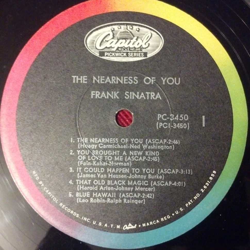 Frank Sinatra - The Nearness Of You