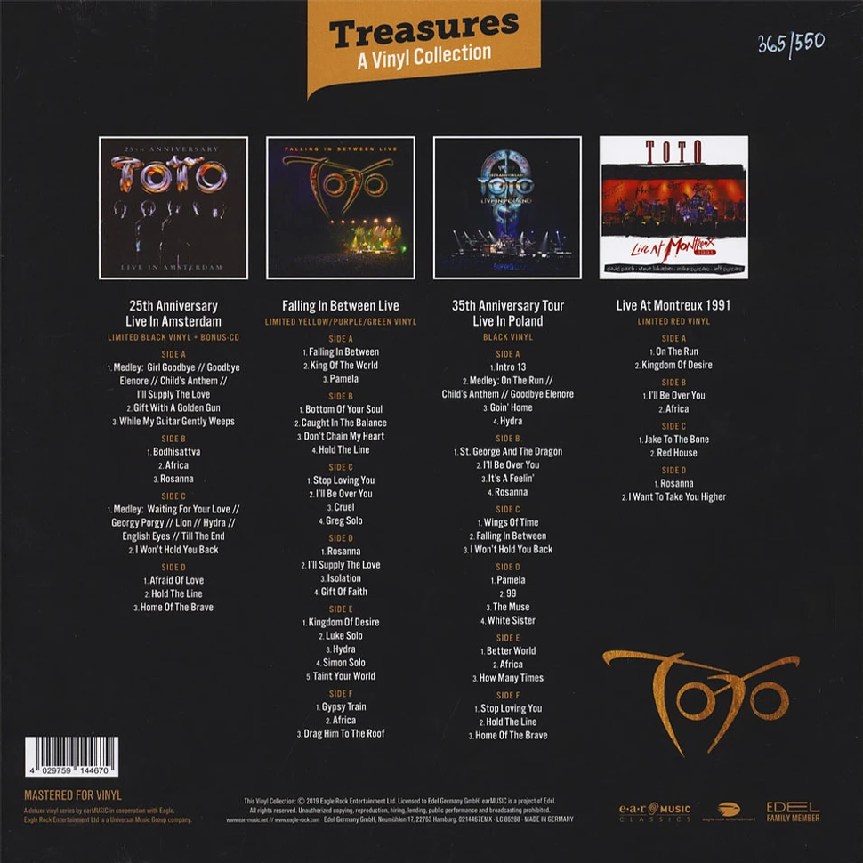 Toto - Treasures - A Vinyl Collection