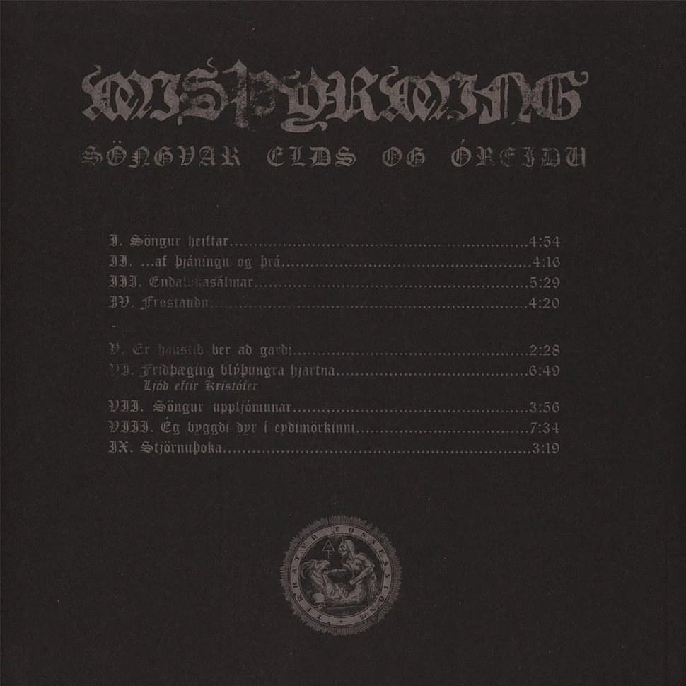 Misthyrming - Songvar Elds Of Oreidu Red Vinyl Edition