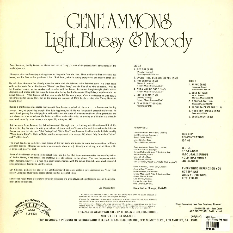 Gene Ammons - Light, Bluesy And Moody