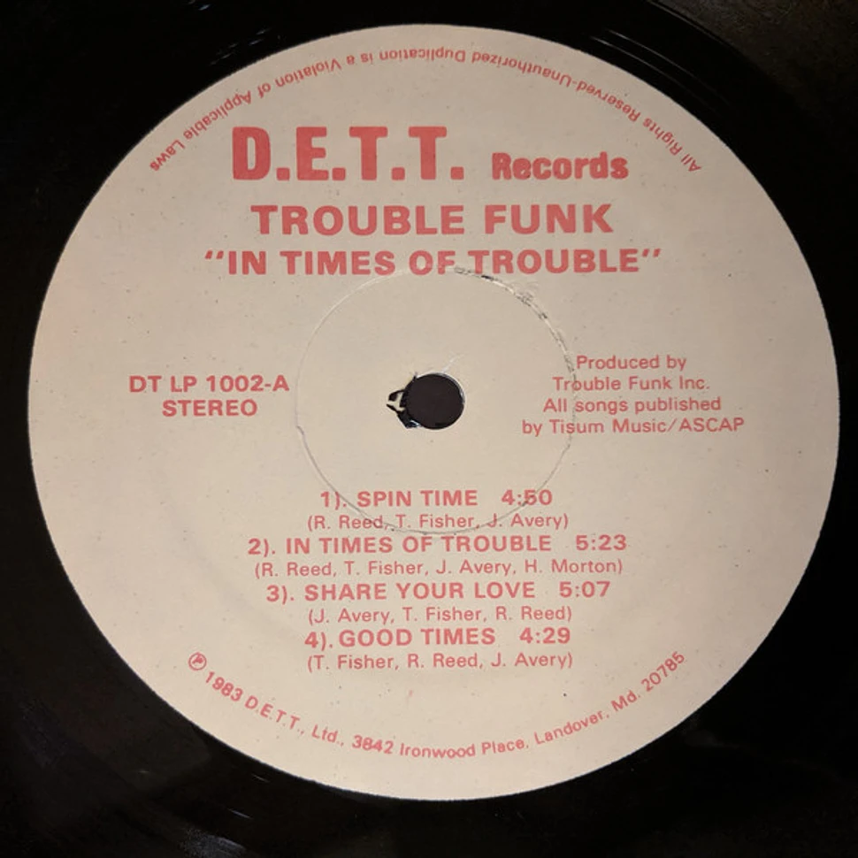 Trouble Funk - In Times Of Trouble