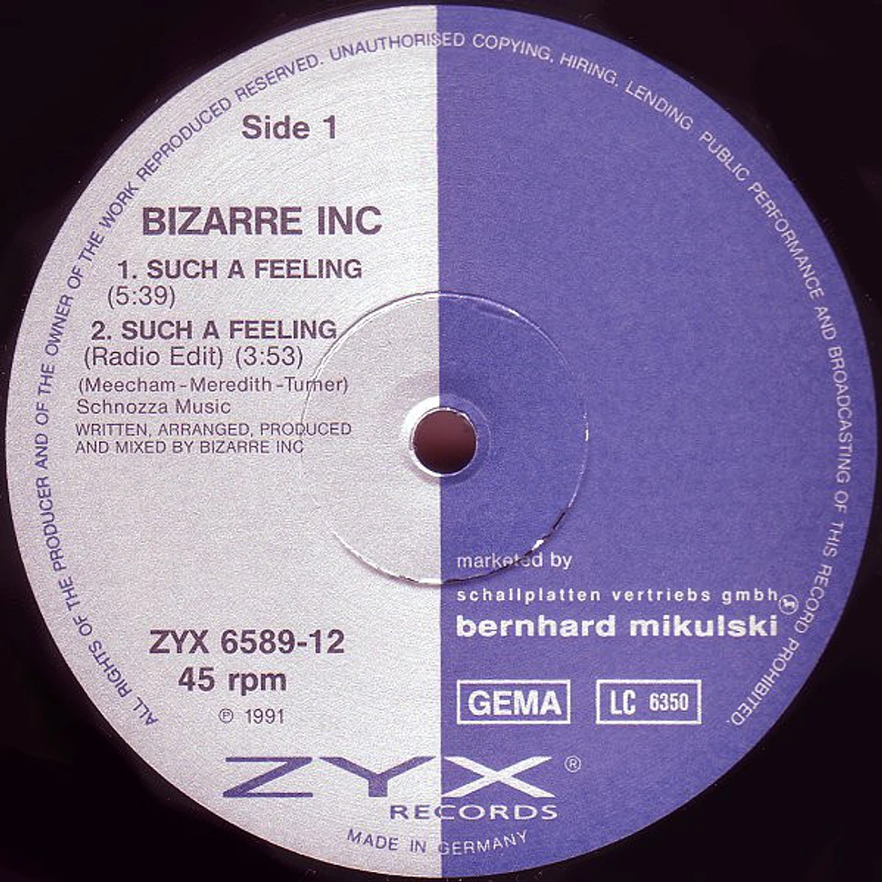 Bizarre Inc - Such A Feeling