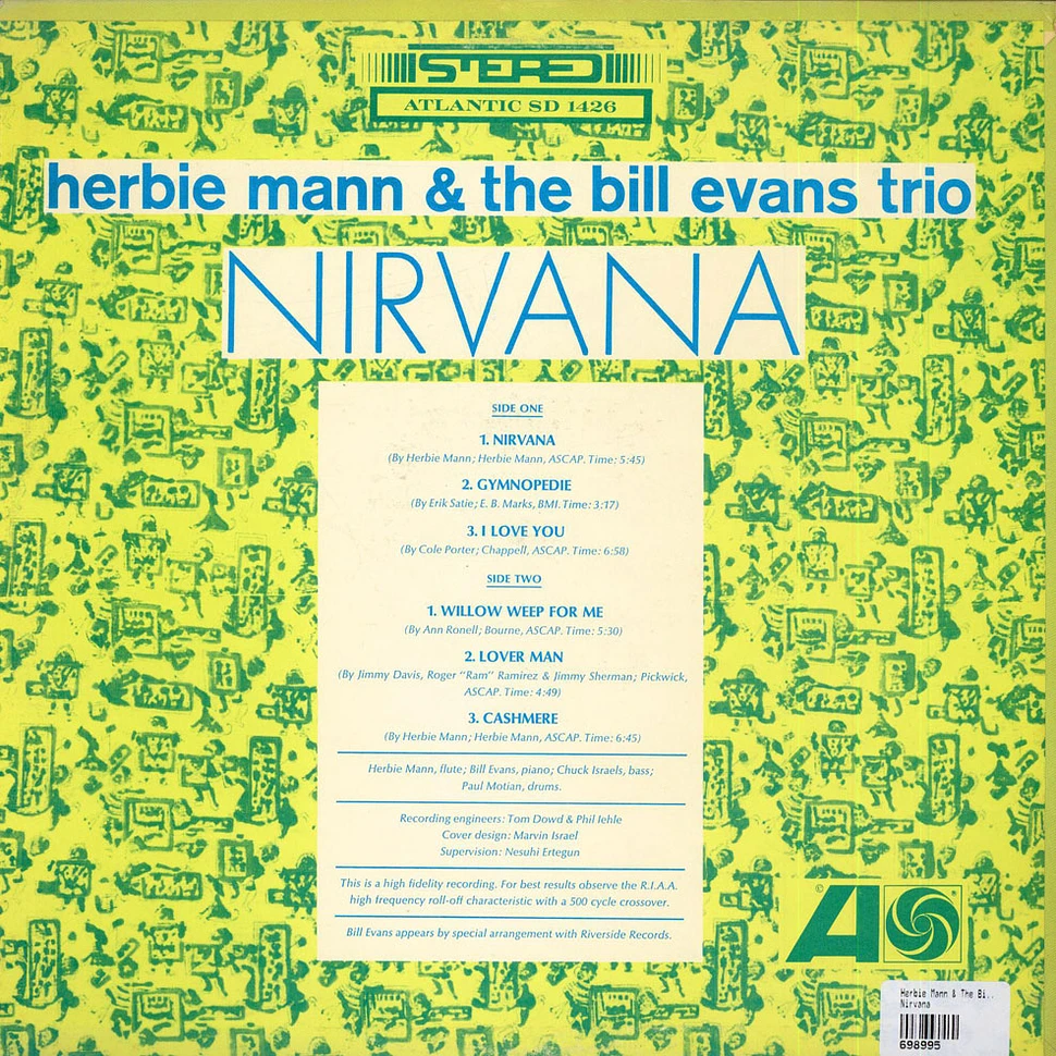 Herbie Mann & The Bill Evans Trio - Nirvana