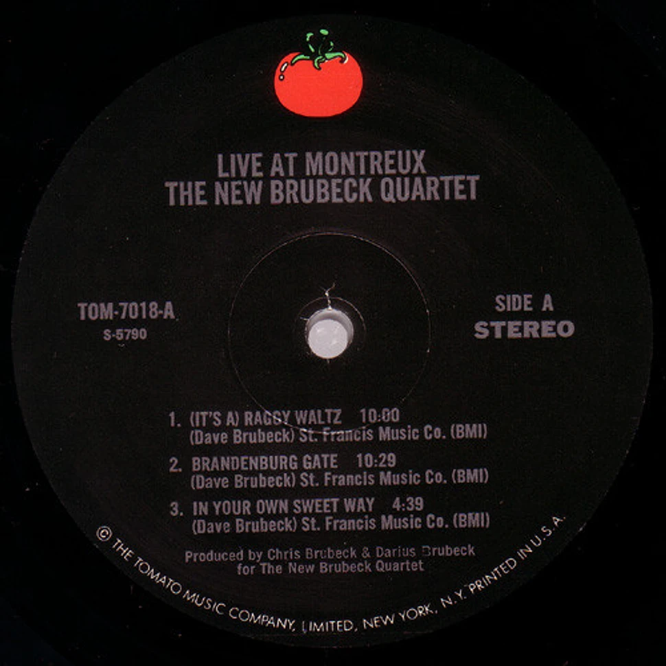 The New Brubeck Quartet - Live At Montreux