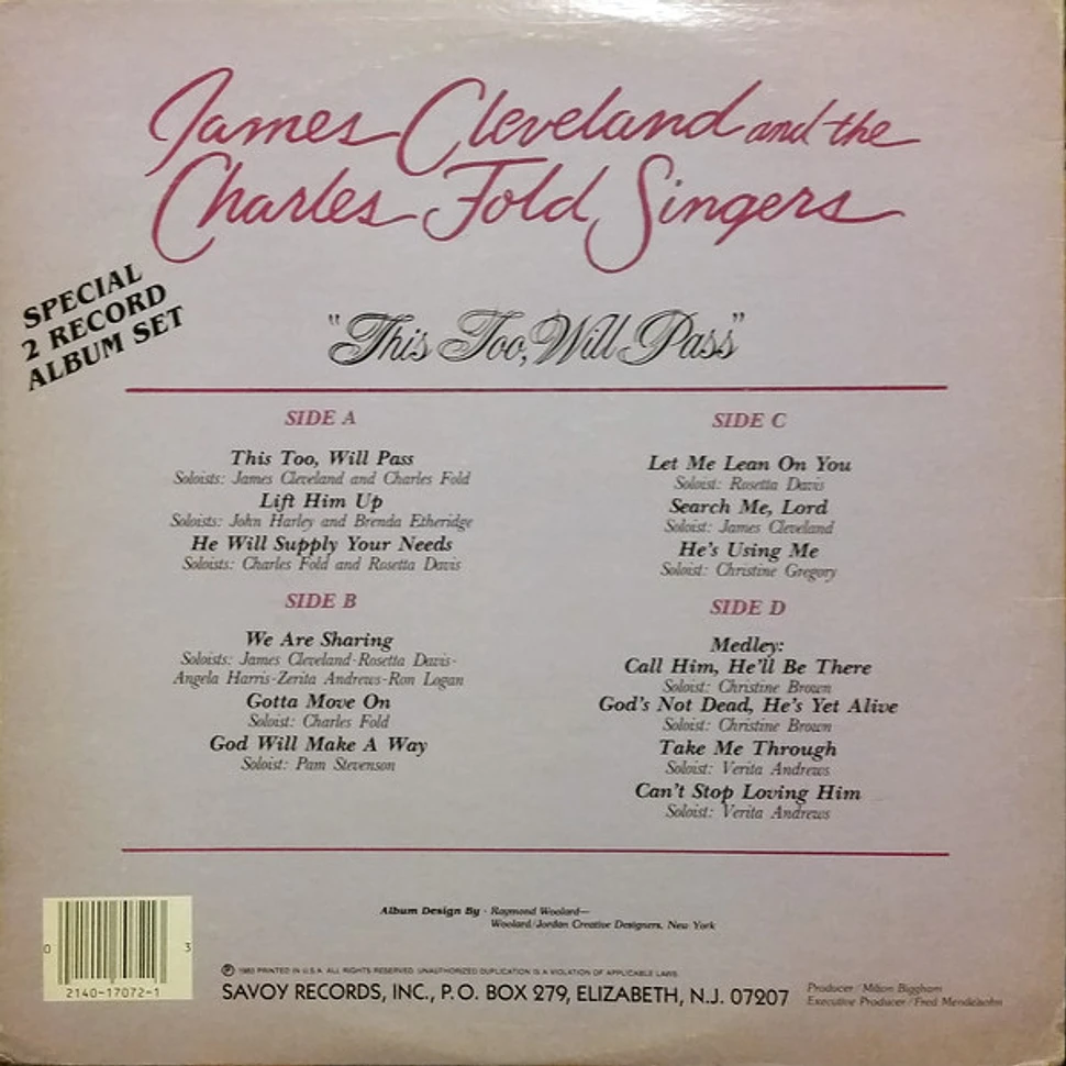 Rev. James Cleveland And The Charles Fold Singers - This Too, Will Pass