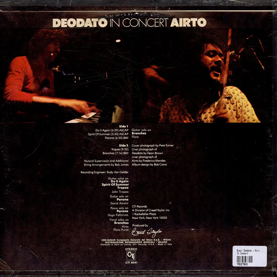 Eumir Deodato - Airto Moreira - In Concert