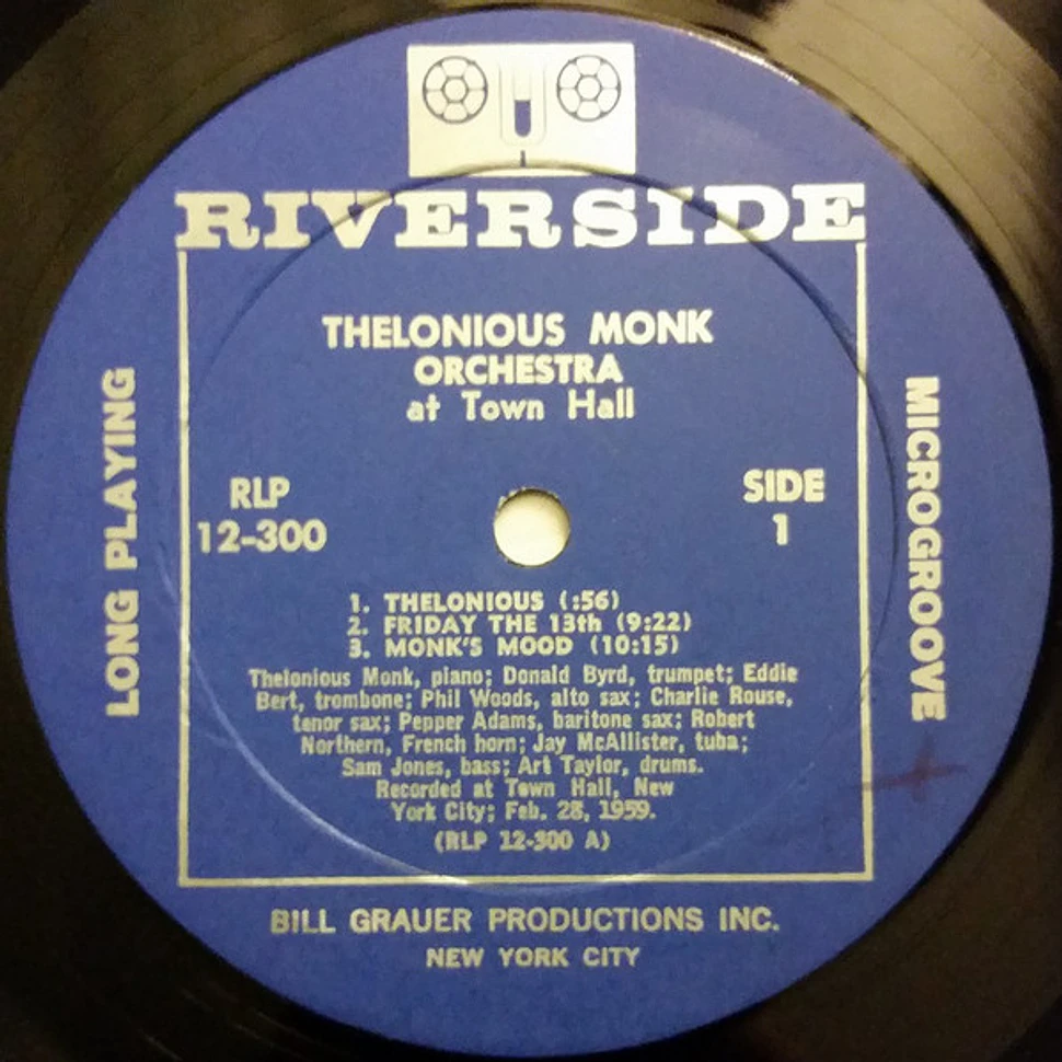 The Thelonious Monk Orchestra - At Town Hall
