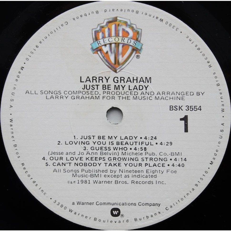 Larry Graham - Just Be My Lady