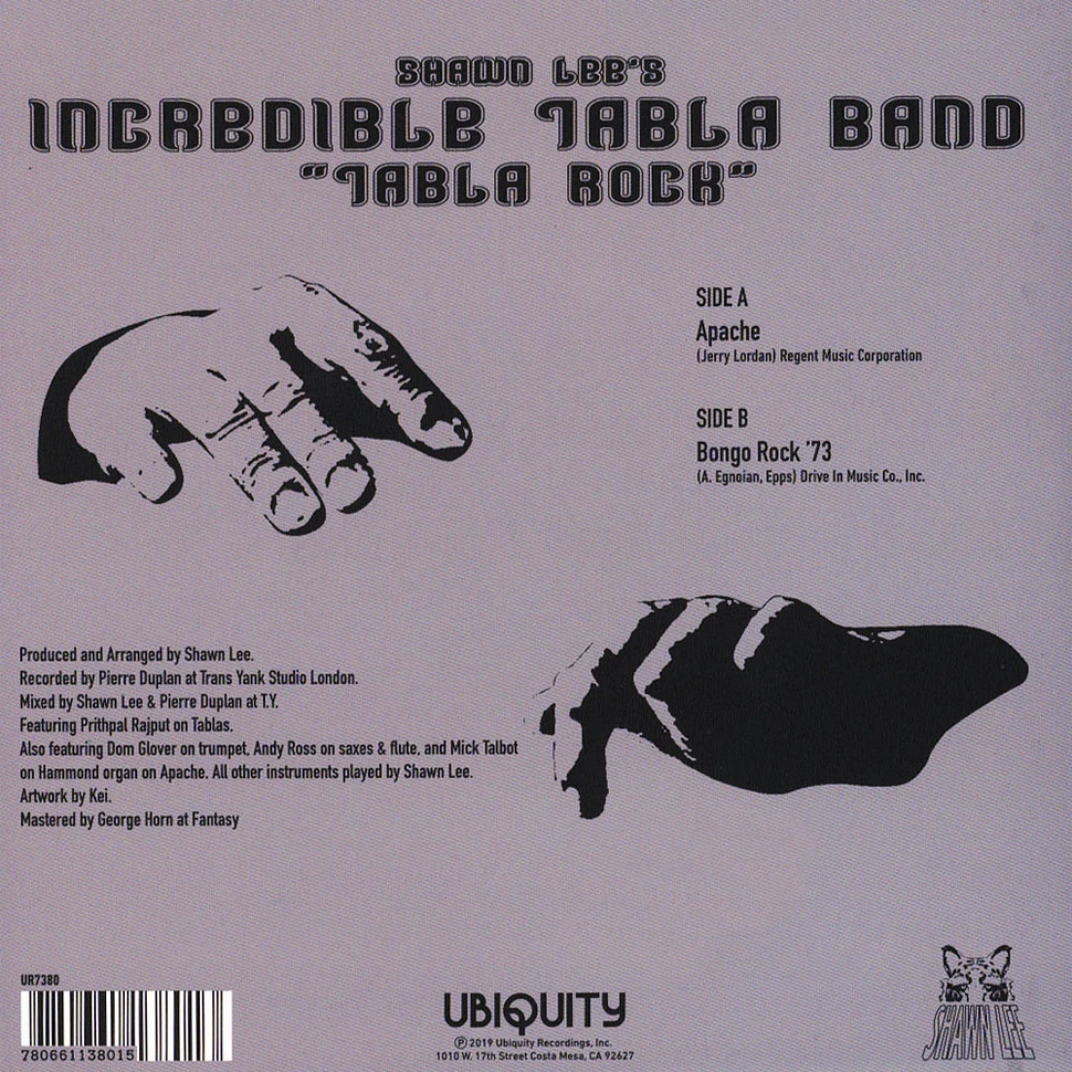 Shawn Lee's Incredible Tabla Band - Apache / Bongo Rock