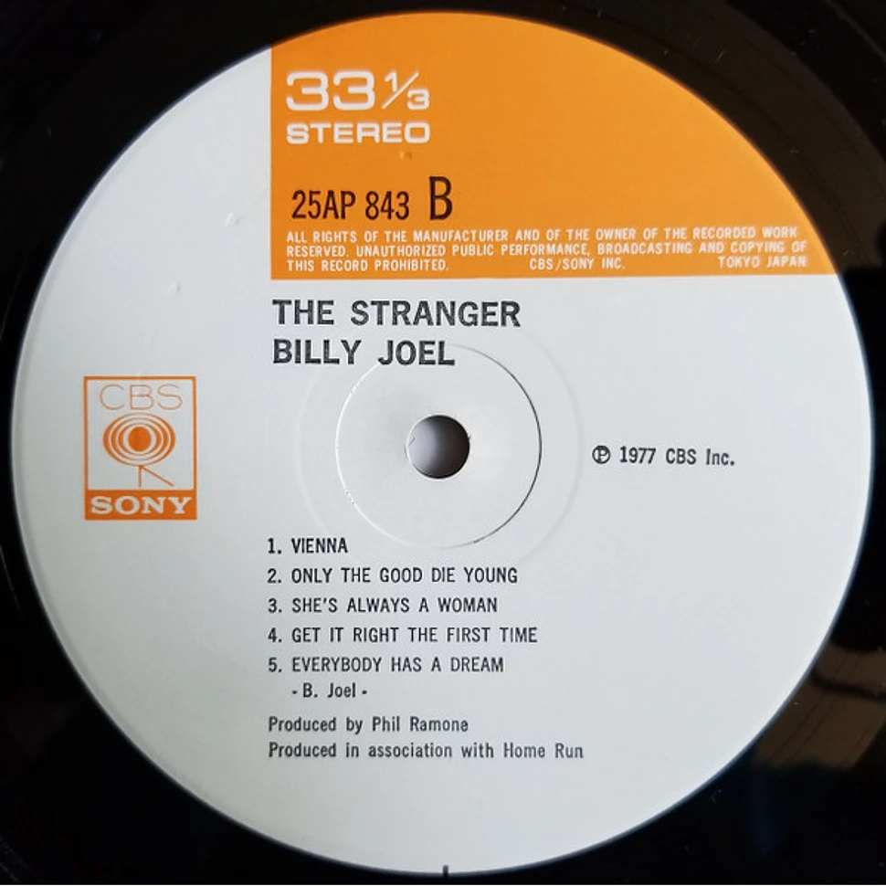 Billy Joel - The Stranger