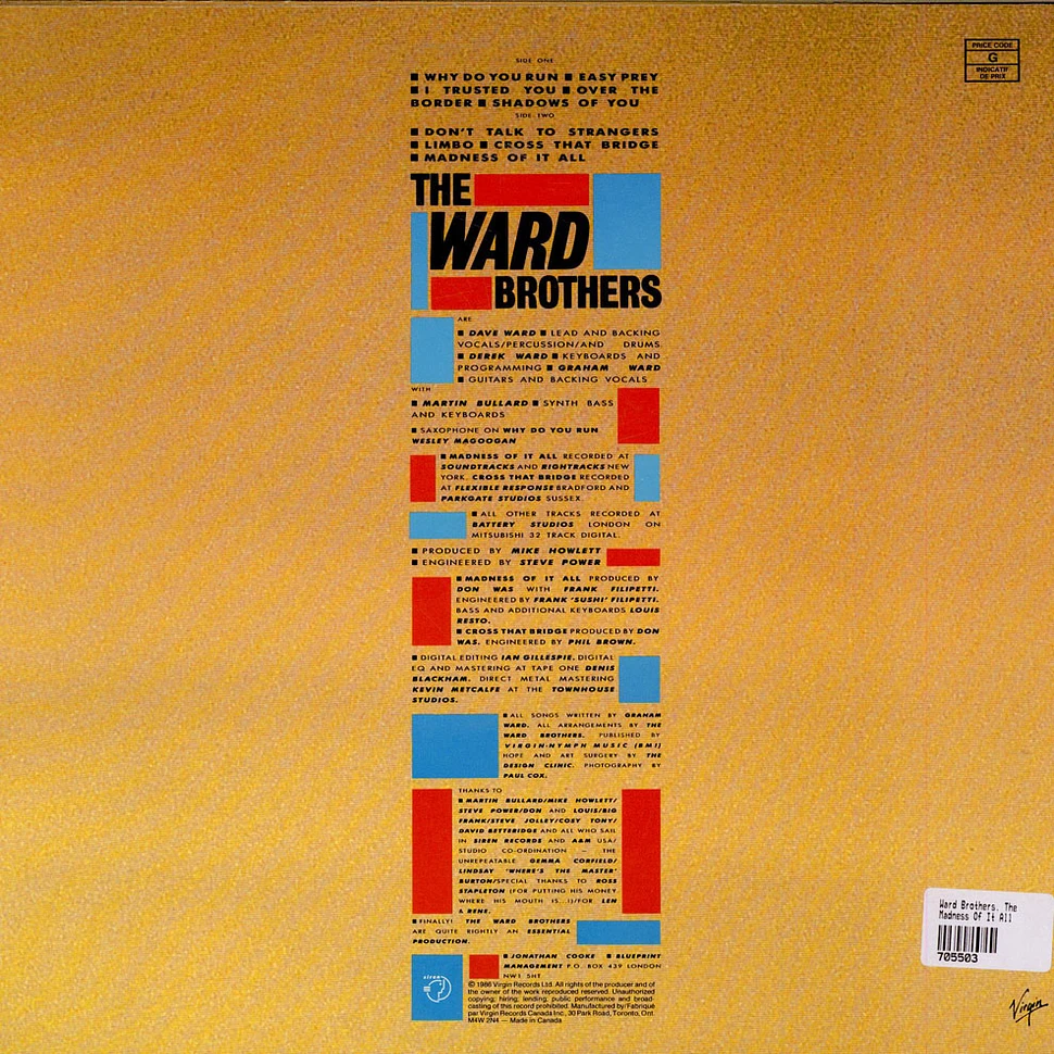 The Ward Brothers - Madness Of It All