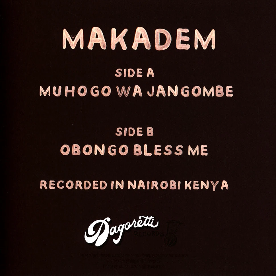 Makadem - Muhogo Wa Jang'omber / Obongo Bless Me: New African Soundz Singles No . 2