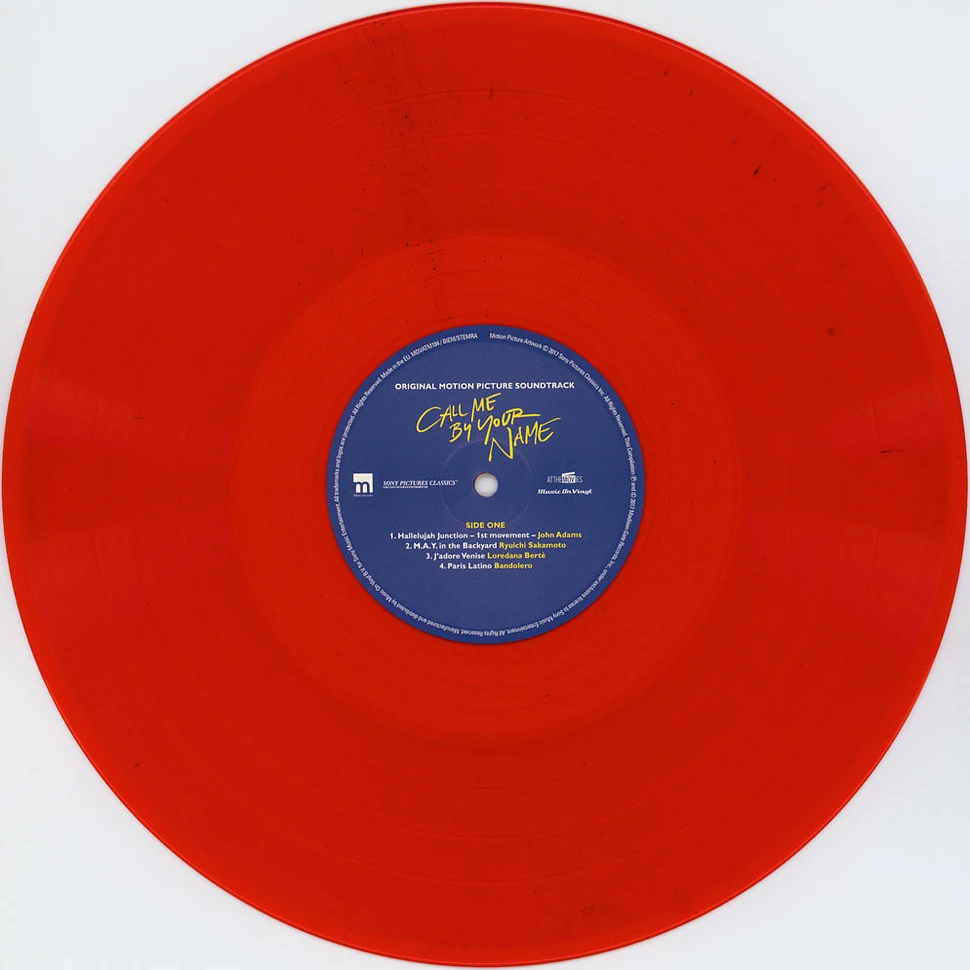 V.A. - OST Call Me By Your Name Transparent Red Vinyl Edition