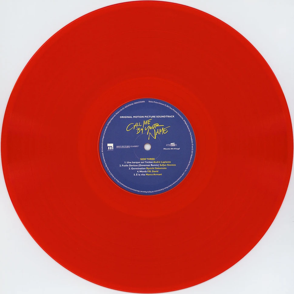 V.A. - OST Call Me By Your Name Transparent Red Vinyl Edition