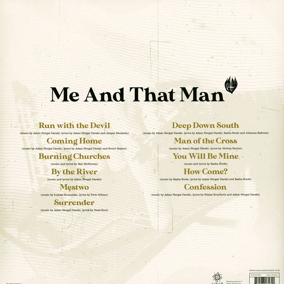 Me And That Man - New Man, New Songs, Same Shit, Volume 1 Black Vinyl Edition