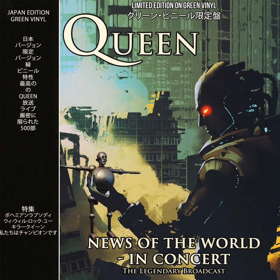 Queen - News Of The World In Concert Green Vinyl Magazine Edition