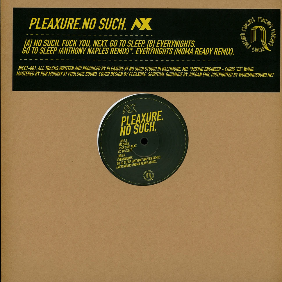 Pleaxure - No Such