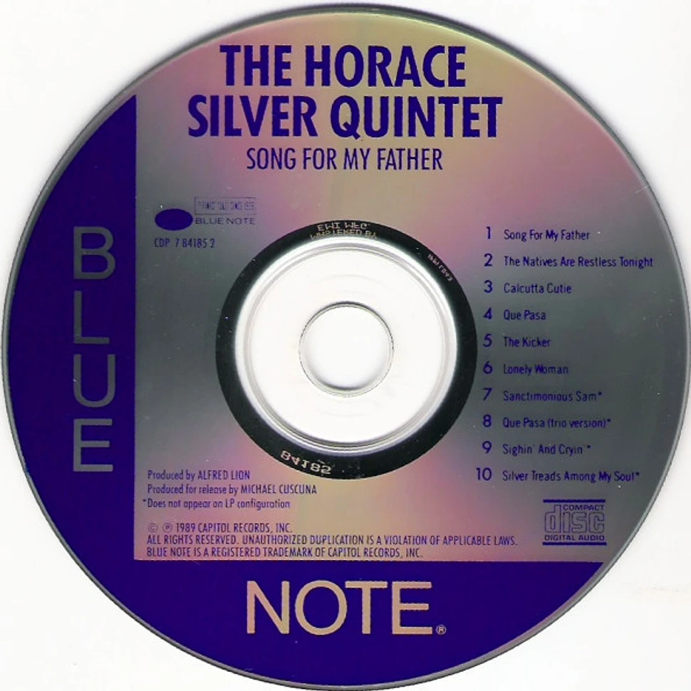 The Horace Silver Quintet - Song For My Father