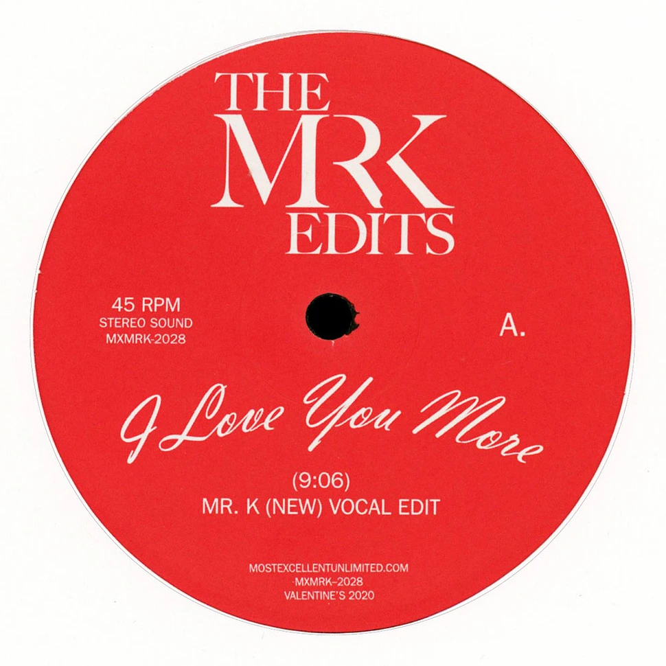 Mr. K. - I Love You More