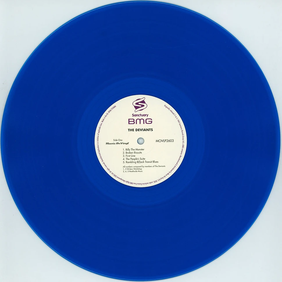 The Deviants - The Deviants Limited Numbered Blue Vinyl Edition