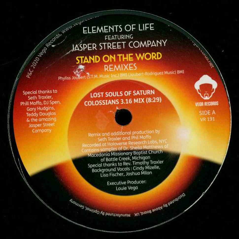 Elements Of Life - Stand On The Word Feat. Jasper Street Company