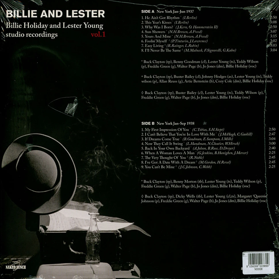 Billie And Lester - Studio Recordings Volume 1