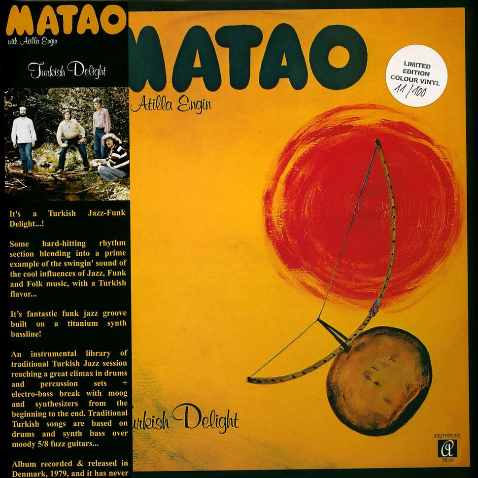 Matao With Atilla Engin - Turkish Delight Yellow Vinyl Edition