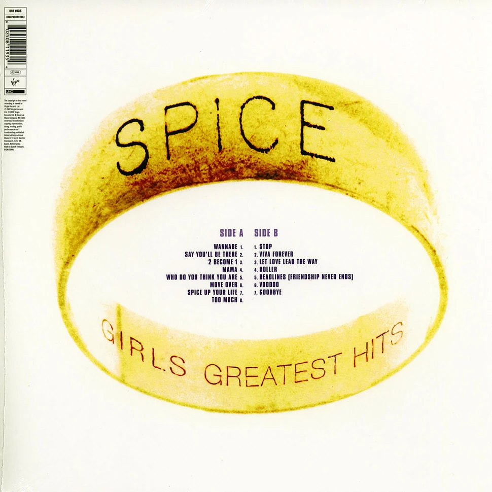 Spice Girls Greatest Hits Vinyl Lp 2007 Eu Reissue Hhv 