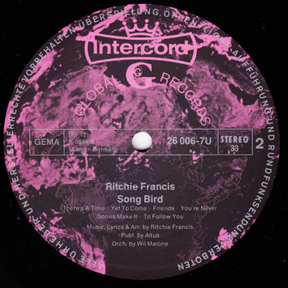 Ritchie Francis - Song Bird