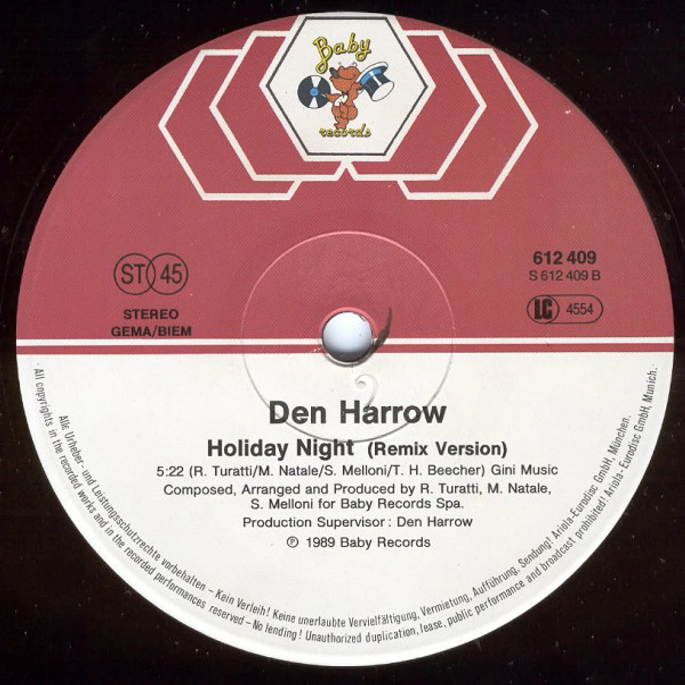 Den Harrow - Holiday Night