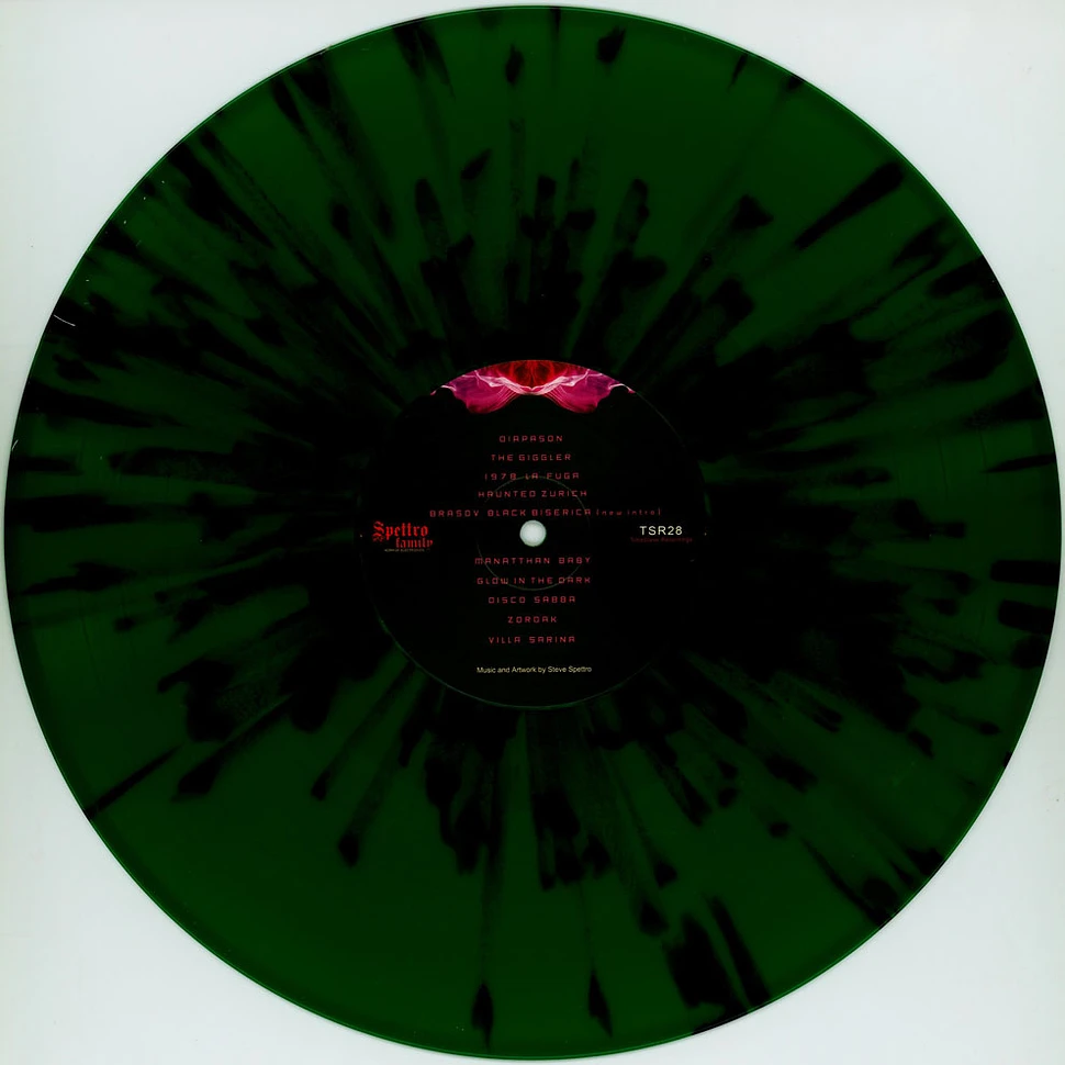 Spettro Family - Glow In The Dark Green & Black Splatter Edition