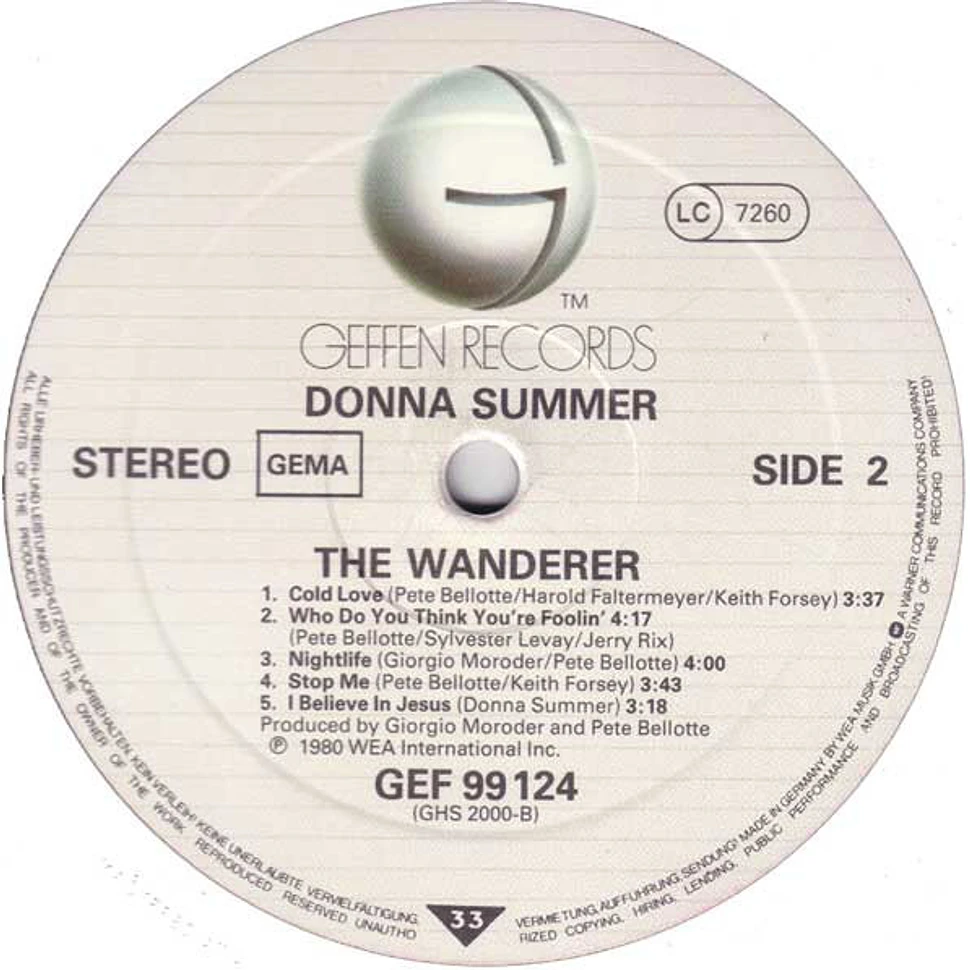 Donna Summer - The Wanderer