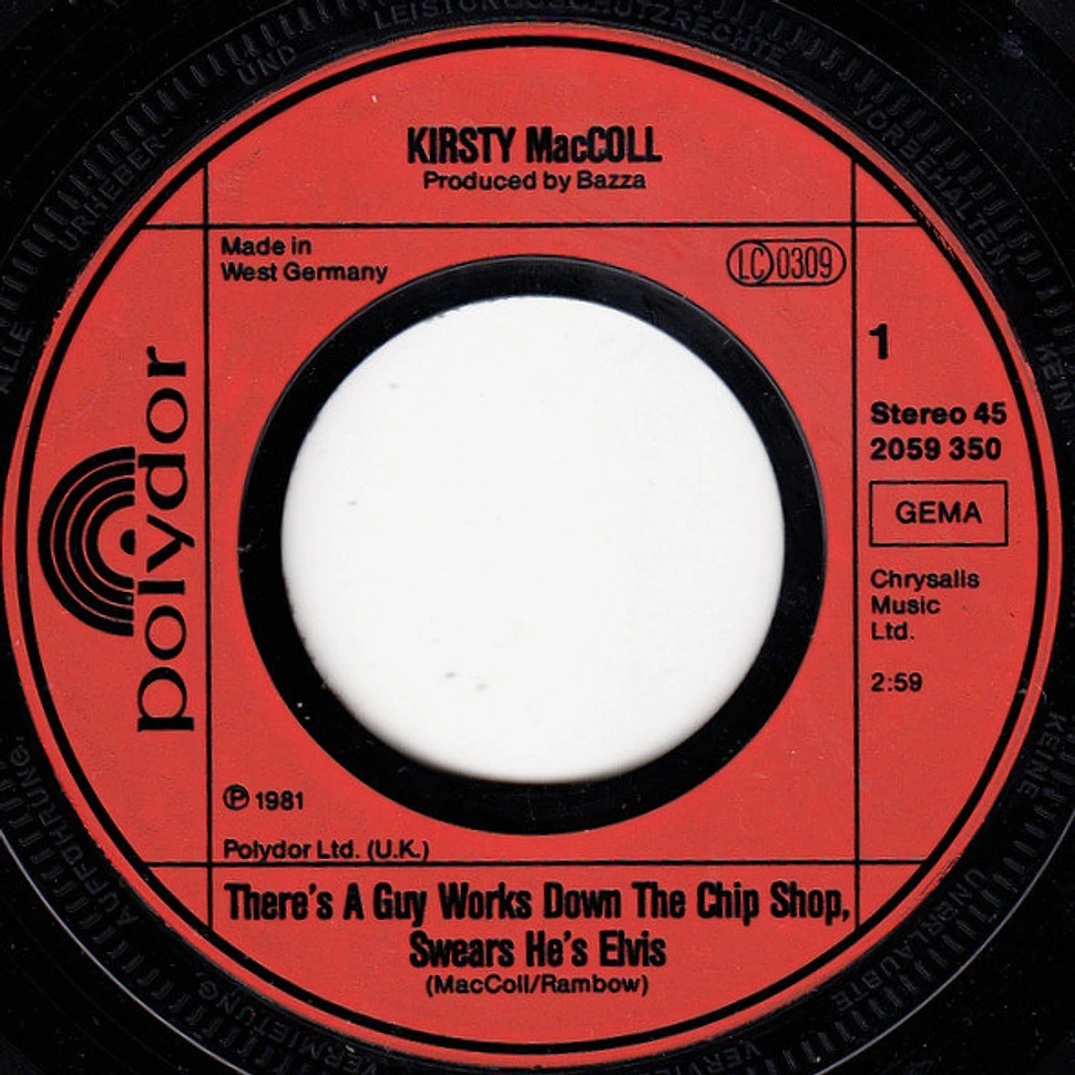 Kirsty MacColl - There's A Guy Works Down The Chip Shop Swears He's Elvis