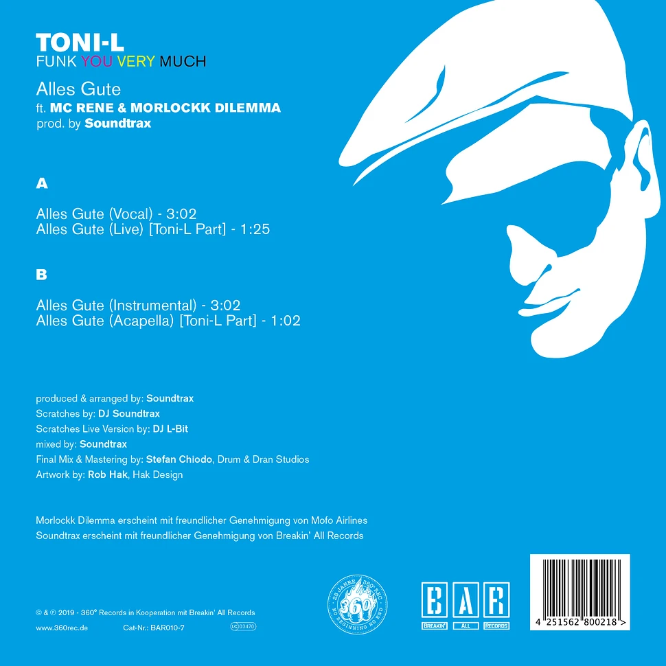 Toni L - Alles Gute Feat. MC Rene & Morlockk Dilemma