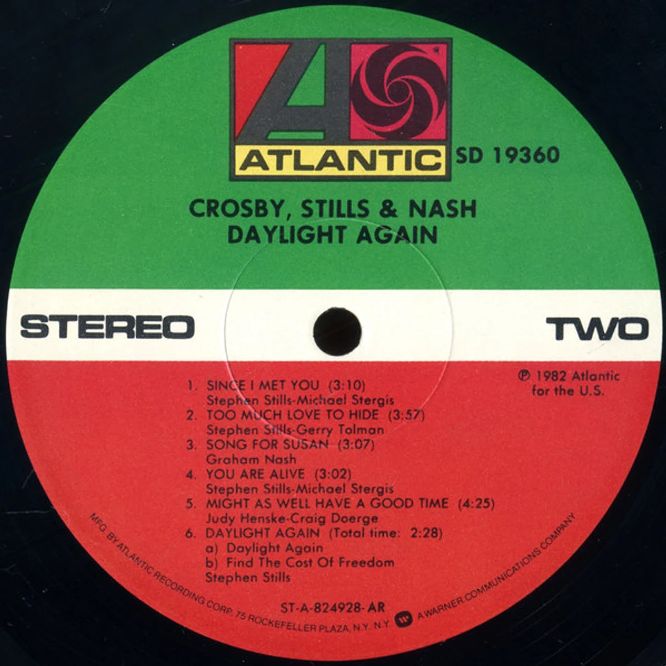 Crosby, Stills & Nash - Daylight Again