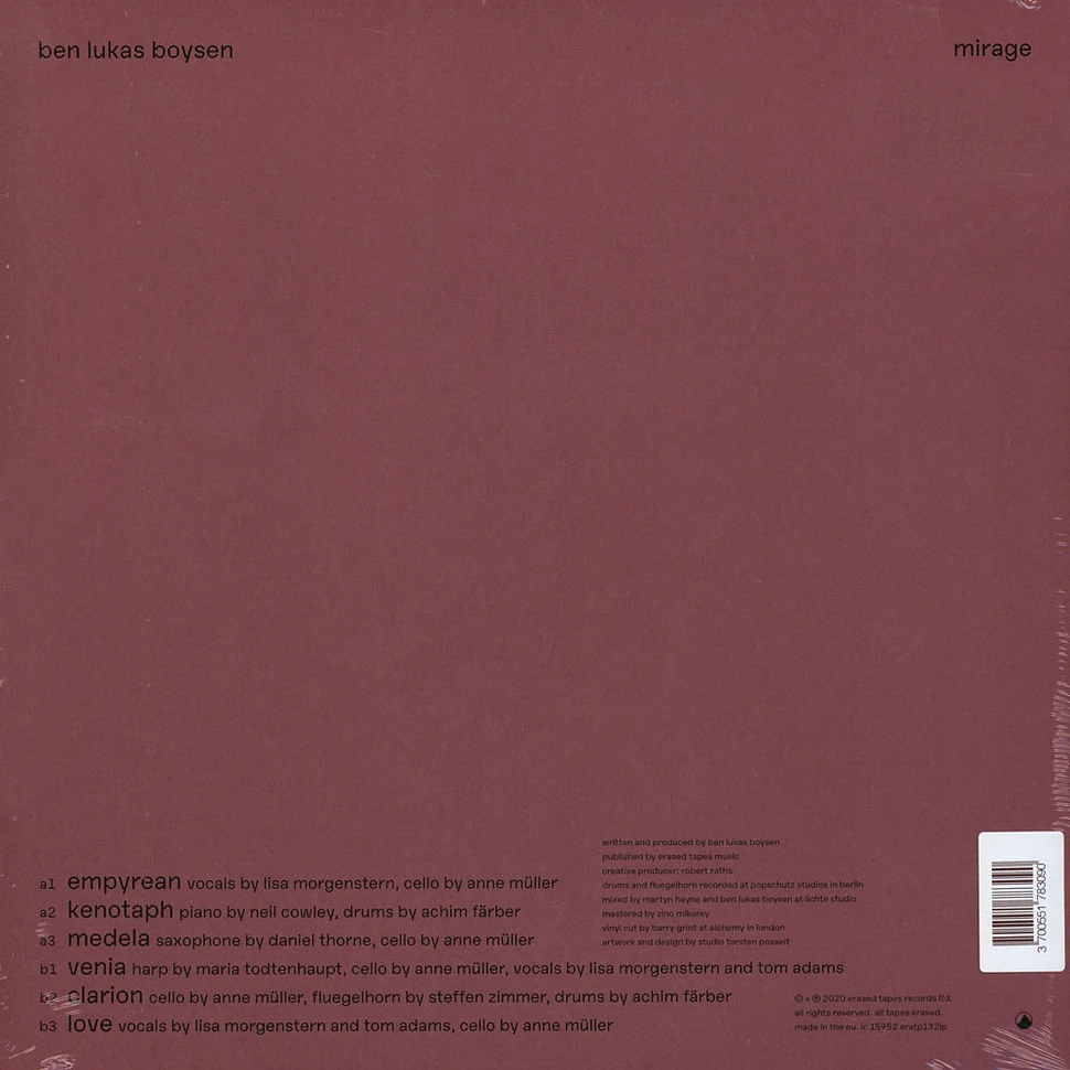 Ben Lukas Boysen - Mirage Black Vinyl Edition