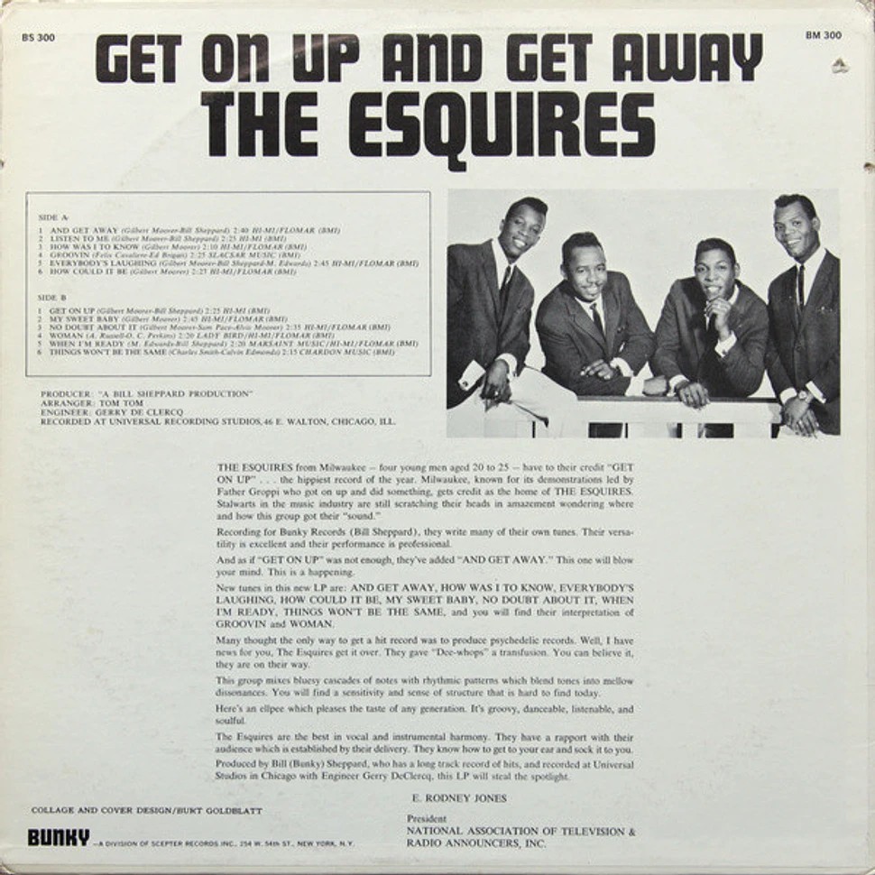 The Esquires - Get On Up And Get Away