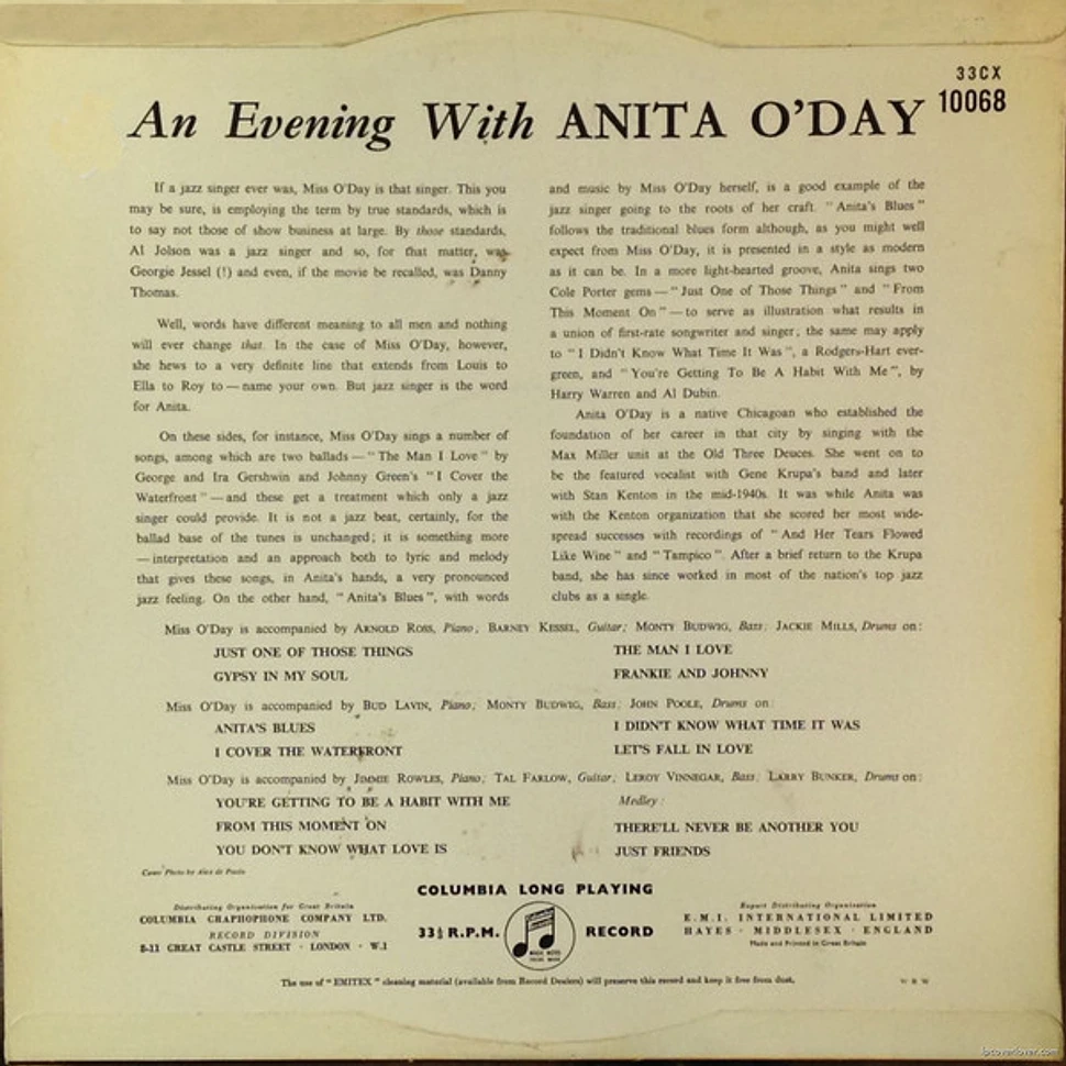 Anita O'Day - An Evening With Anita O'Day