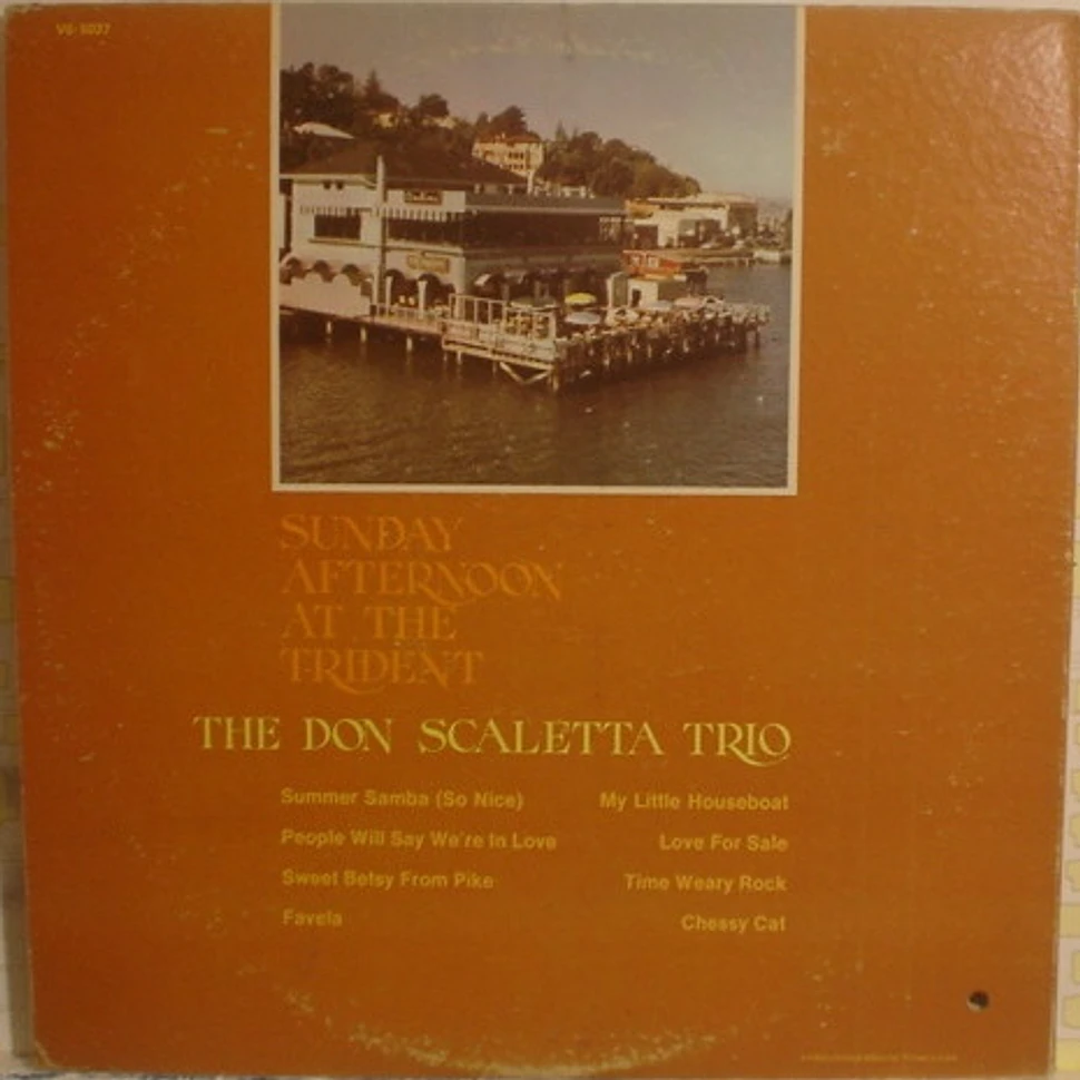The Don Scaletta Trio - Sunday Afternoon At The Trident