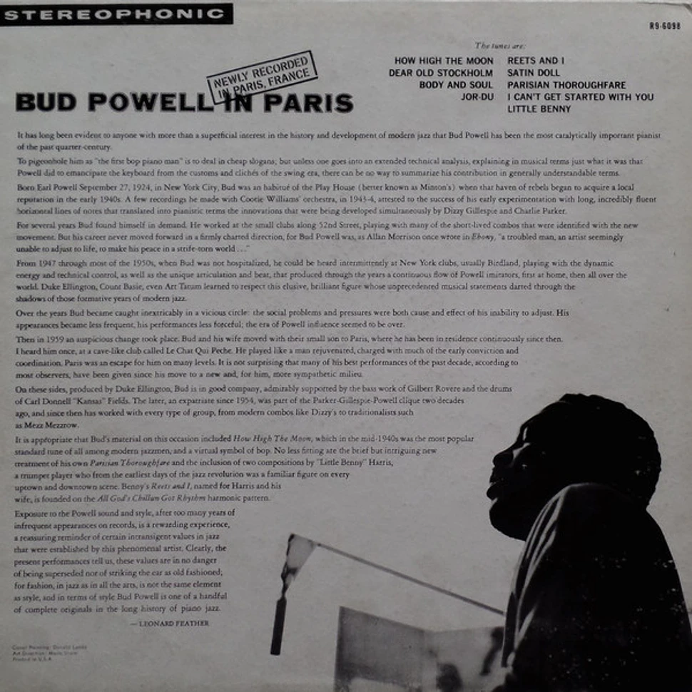 Bud Powell - Bud Powell In Paris