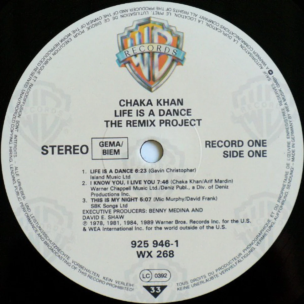 Chaka Khan - Life Is A Dance - The Remix Project