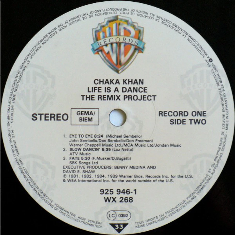 Chaka Khan - Life Is A Dance - The Remix Project