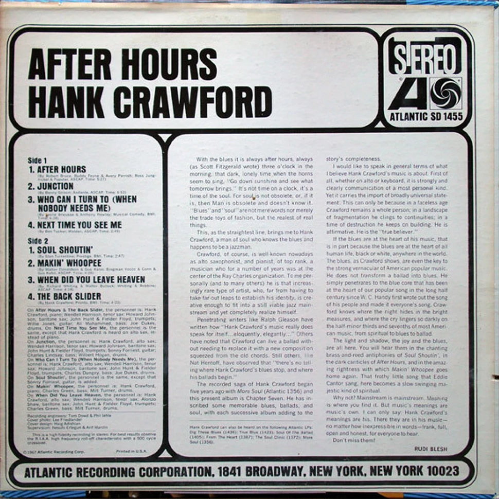 Hank Crawford - After Hours