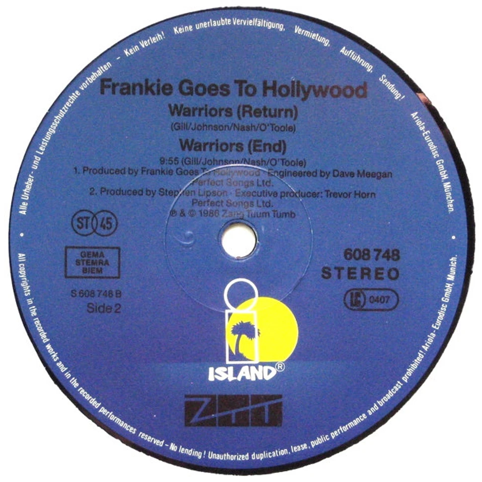 Frankie Goes To Hollywood - Warriors (Turn Of The Knife Mix)