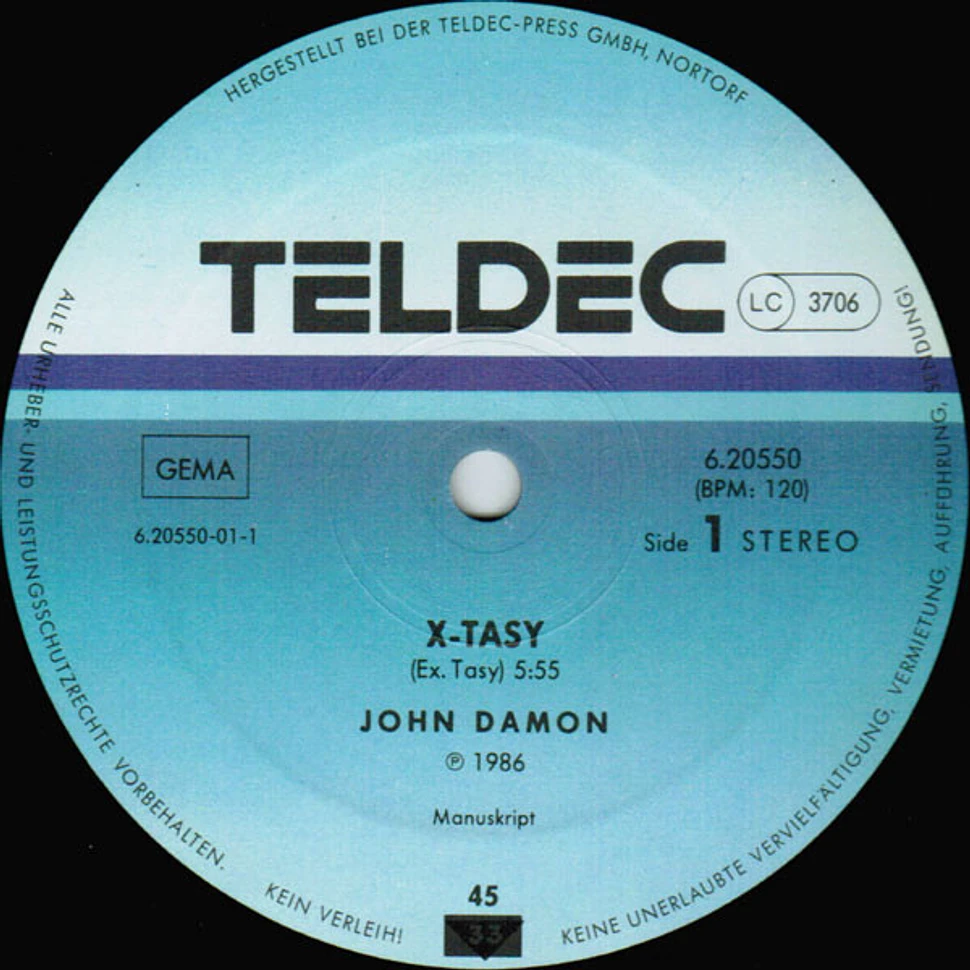 John Damon - X-Tasy / X-Tenzion