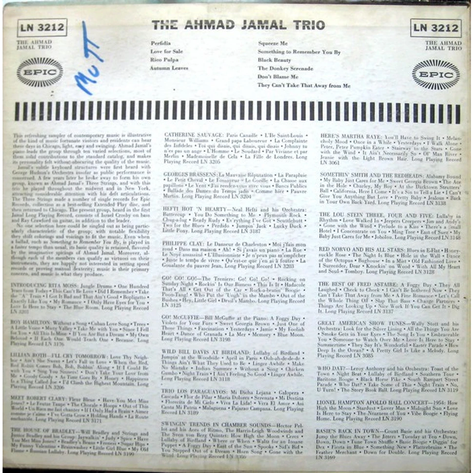 Ahmad Jamal Trio - The Ahmad Jamal Trio